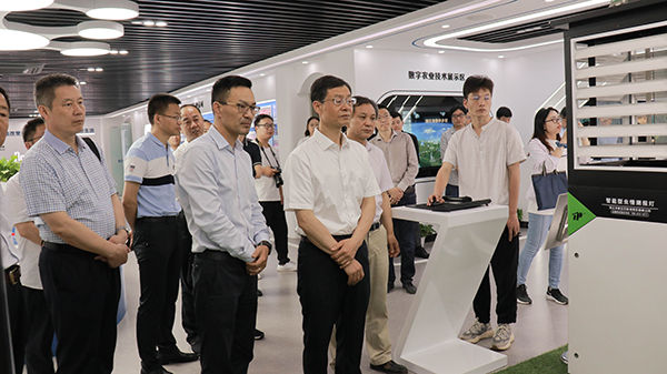 谢建华主任一行还参观了桃子视频APP黄下载智慧展厅